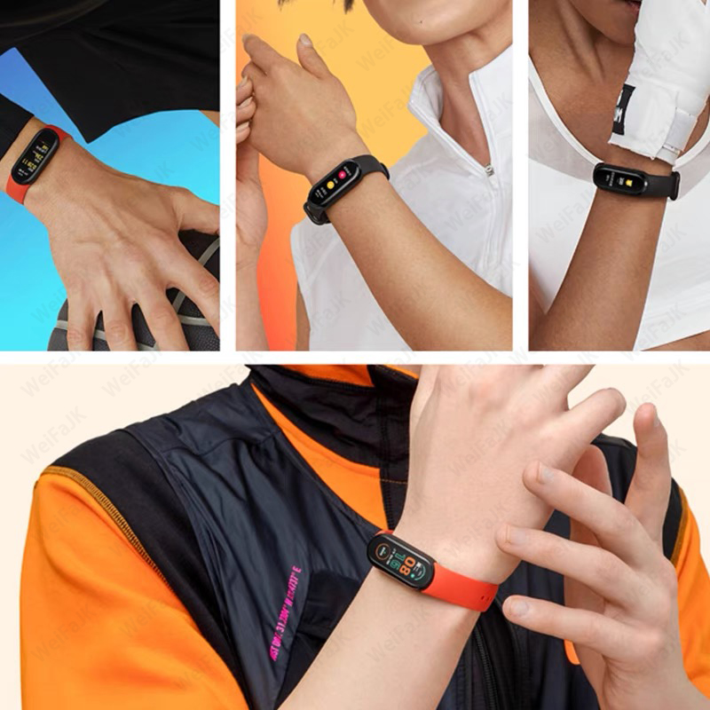 2021 Version mondiale M6 bande montre intelligente hommes femmes Smartwatch Fitness Sport Bracelet pour Apple Huawei Xiaomi Mi Smartband montres