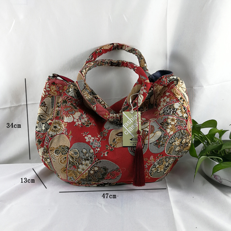 2 women bags vintage flower shoulder bag fringe handbags (9)