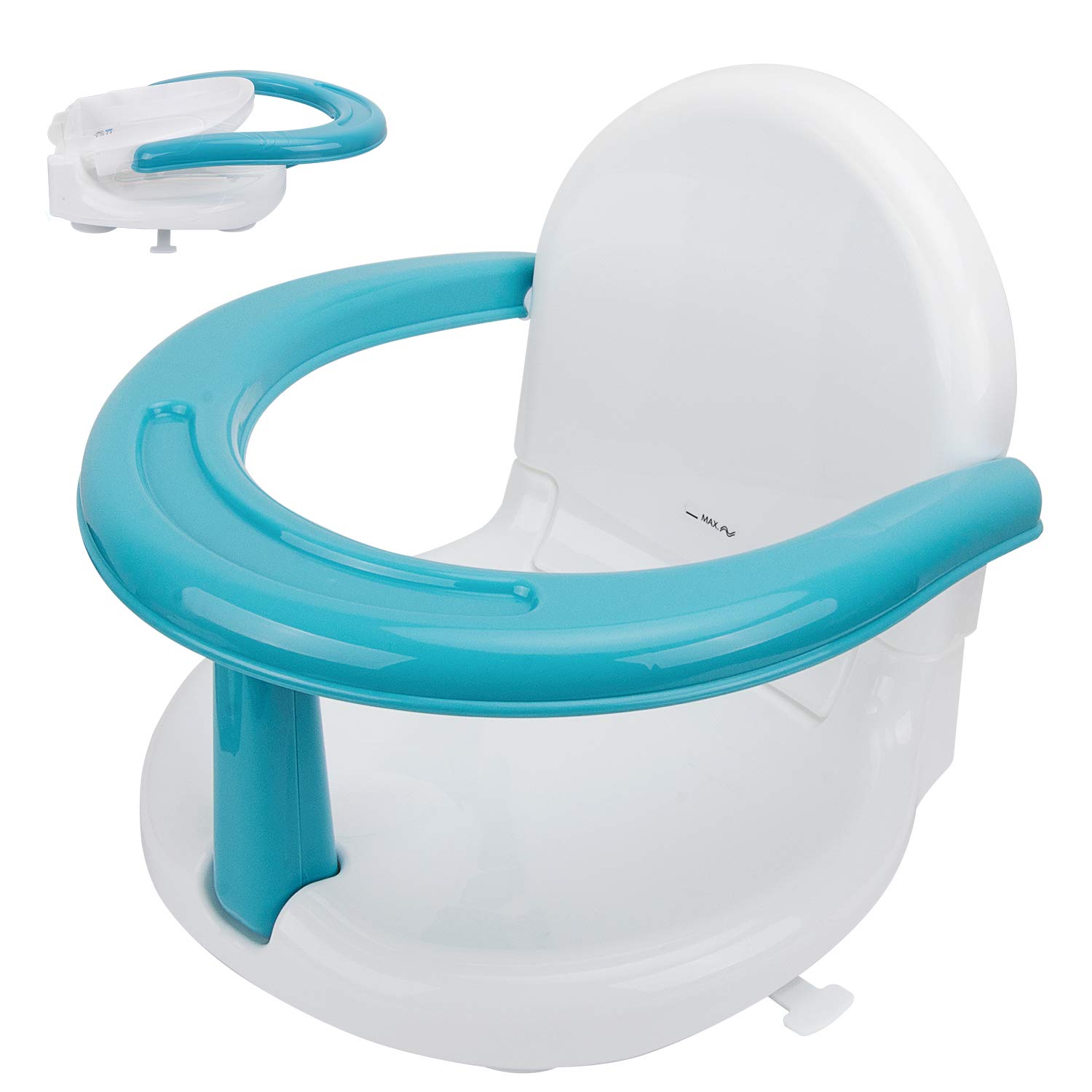 Battop Foldable Baby Bath Seat Baby Bathtub Seat For Sit Up Bathing With Backrest Support And Suction Cups For Stabilitybaby Bath Seat Blue Bathing Tubs Seats Dhgate Com