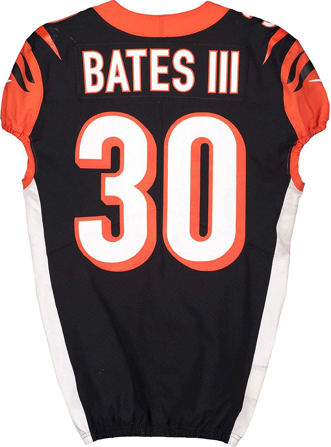Jessie Bates III Cincinnati Bengals Game-Used #30 Black Jersey vs ...