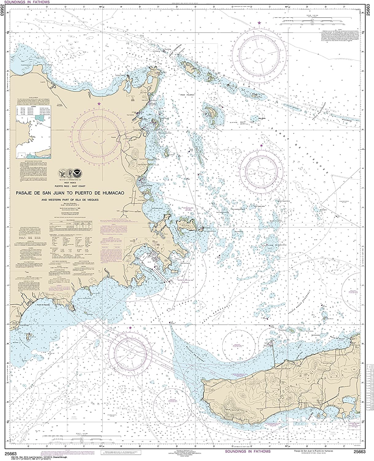 Traditional Paper 34 X 47.9 Tibbett Narrows to Schoodic Island NOAA Chart 13324
