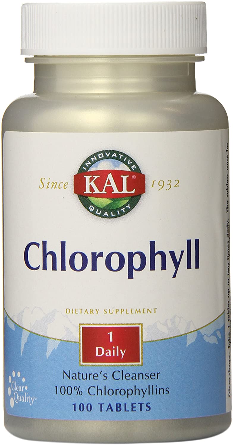 KAL Chlorophyll Tablets, 20 mg, 100 Count 
