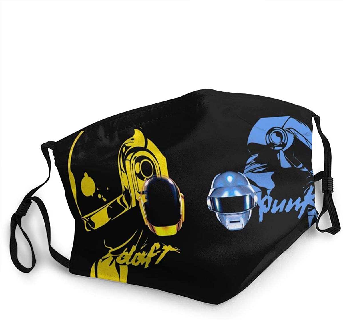 Daft Punk Reusable For Men Women Breathable Adult Dust Face Mouth Cloth Balaclava 