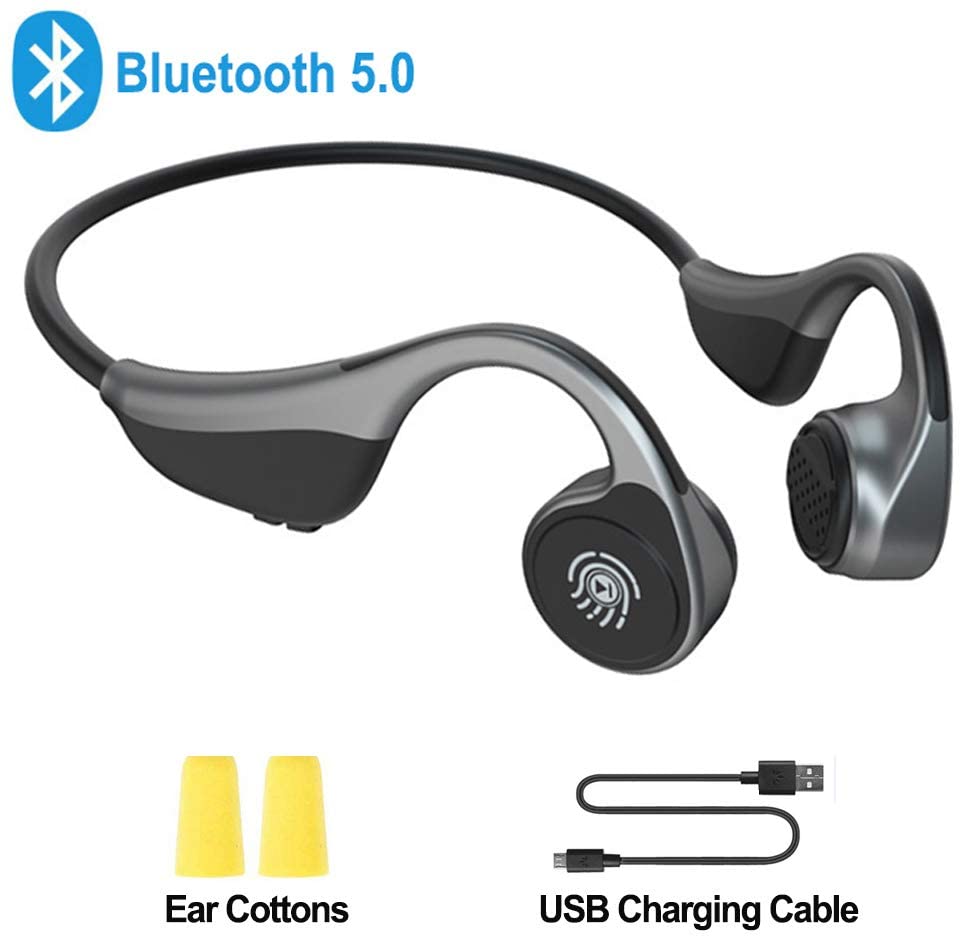 bluetooth bone conduction headphones with microphone