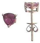 Gin and Grace 10k Rose Gold Oval-cut Pink Tourmaline Earrings