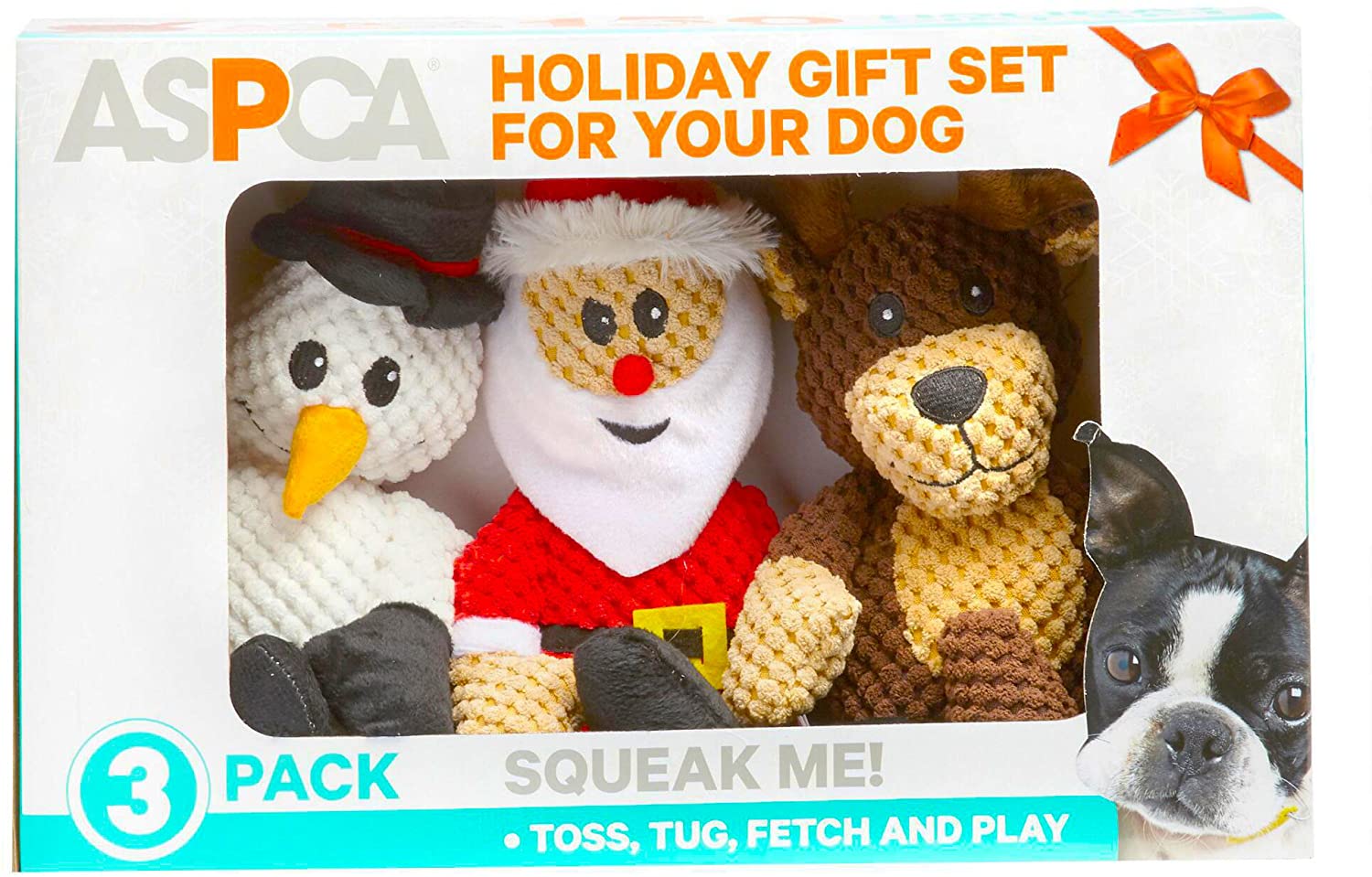 Aspca 3 Pack Christmas Holiday Plush Dog Toys With Squeakers Dog Toys Chews Dhgate Com